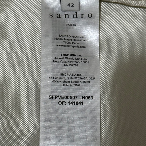 Sandro blazer/shorts set in mint green, size 42 - Picture 6 of 10